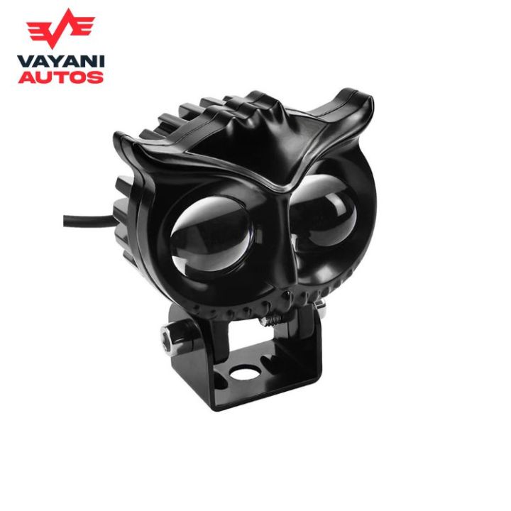 Vayani Autos - Bike Light - Bike Parts - Motorcycle Light - 70cc Bike Parts - Police Light - Bike LED Light - Moter Bike Light - Bike LED Headlight - Bike Front Light - - 1pcs Owl Design - Metal Body Dual Color - 125 Bike Accessories - CD 70 Bike