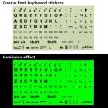 Standard General Glow In The Dark Luminous PC Laptop Keyboard Sticker Large Letter Sticker Full Keyboard Fluorescent Keyboard Cover. 