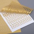 1pc Golden Alphabet Stickers: Add Sparkle to Your DIY Projects with Mini Glitter Letter & Number Stickers!. 