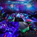 USB Mini Disco Ball Night Light / Micro Portable Dj RGB Crystal Ball LED Atmosphere Lights / Sound Lighting Strobe Stage Par Light For Room Dance Parties Bar Show Club. 