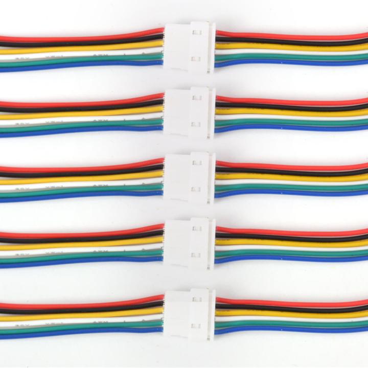 5Pairs  Micro JST GH 1.25 2-Pin to 6-pin Male&Female Connector plug with Wires Cables