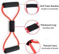 Figure 8 Power Resistance Band  Yoga Stretching Bands  Yoga Gym Fitness Pulling Rope for Women  Exercise Gym Fitness Bands  Resistance Loop for Back Shoulder. 
