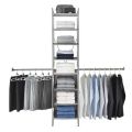 Garments organizer, Shelf Clothes Hanging Organizers Pant Organizers Holder Wardrobe Section Storage Closet Organiser Shoe Clothes Garment, Versa System Wall Mount Shelf and Cubby Tower, Neatfreak UK Top Brand. 