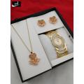 Ladies gift set with Necklace watch and Earrings | New Trendy Gift set. 
