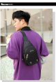 New Style Waist Bag Men Waterproof Sling Bag Pack Waist Bag Large Capacity Hip Belt Cross body Shoulder Pouch Purse Men Chest Bag Side Bag with Headphone Jack High-Capacity Messenger Bag For Men And Boys. 