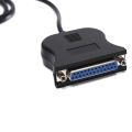 IEEE 1284 25-Pin Parallel Port To USB 2.0 Printer Cable USB To Parallel Adapter. 