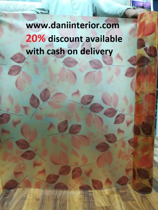 Elegant%20Floral/Leaf%20Pattern%20Frosted%20Glass%20Film%20for%20Windows%20and%20Doors%20-%20Multi-Size%20Privacy%20Film%20-%20Image%202