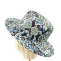Fedora hat retro top hat British jazz hat male Michael Jackson hat autumn and winter unisex big brim hat. 