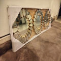 Unique 3Pcs Wall Mirror Set with Petal Flower Designs for Wall Decorations and Home Decoration. 