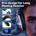 Onikuma K19 Rgb Wired Stereo Gaming Headset True Noise Cancellation, Usb + 3.5mm Audio Plug For Ps4/pc/xbox One Controller/laptop, Black. 