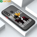 UCUC for Samsung Galaxy A20 / A30 Back Cover Anime Luffy Frosted Transparent Hard Phone Case Thin Shockproof Full Cover Camera Protect Case. 