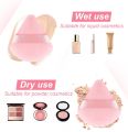 Powder Puff Face Soft Makeup Velour Puff, Beauty Sponge for Loose Powder and Cosmetic Foundation, Blender Makeup Tool. 
