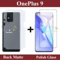 OnePlus 9 Tempered Glass Screen Protector + Back Protector Soft Skin Sheet Matte Style For OnePlus 9. 
