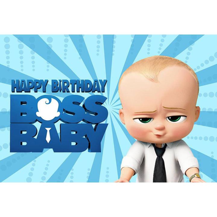 BOSS BABY THEME BIRTHDAY PARTY BANNER ( 36 INCHES X 24 INCHES )