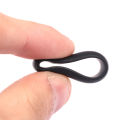 Flexible Silicone Wedding Engagement Ring for Men Black Rubber Band. 