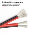 Super Soft Silicone Cable 2 Pin Tin Plated Copper Wire 20AWG 8AWG Heat Resistant Ultra Flexible High Temperature Hook Up Wiring. 