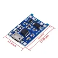 TP4056 Charging Module for 18650 Lithium Battery Charging Module 3.7 to 4.2 volt 1s BMS TP 4056 Charging Board Charger Micro USB 1.2A with discharging Protection 1A 18650 Lithium battery Charger Module Micro USB circuit board for lithium battery best one. 