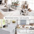 Self Adhesive Wallpaper Marble Stickers Waterproof Heat Resistant Kitchen Countertops Furniture Table Cupbord Wall Paper. 