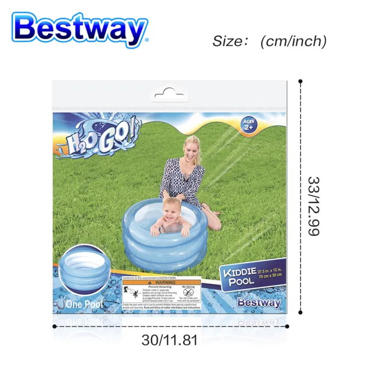 Bestway%2051033%20-%20Inflatable%20Kiddie%20Play%20Pool%20Easy%20Setup%20Deflate%20Baby%20Swimming%20Pool%20Bathtub%20for%20Kids%202+%20years%20old%20-%2027.5"%20x%20H12''%20/%20Diameter%2070cm%20x%20H30%20cm%20-%20Image%207