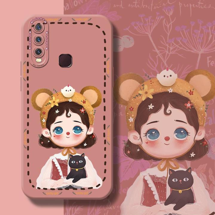 chenyyka For vivo y3 Case With Cartoon Cute Girl Women New Design