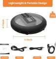 Hernido Rechargeable Portable CD Player for Car, Discman CD Player with FM Transmitter, 20 Hours Playtime Personal Compact Disc CD Player, USB CD Walkman with Headphones, Anti-Skip & Resume Playback Black. 