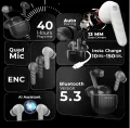Zero® Carbon Wireless Earbuds |  Gaming Earbuds | 13mm Base Driver Earbuds | Quad Mic ENC Earbuds for Calling | Noise Cancelling Earbuds | Earbuds for iOS and Android | Best Earbuds for Men and Women. 