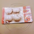 A Pair of Korean Style White Apple Shape Hair Ponies - Adorable Hair Accessories for a Fun Twist. 