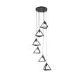 6 in 1 Base Triangle Shape Hanging Lamp, Ceiling Lamp, Pendant Lamp, For Home, Office, TV Lounge, Bed Room, Led Light, Led Bulb, Filament Bulb. Ansari Brother Traders. 