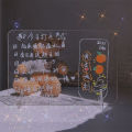 Transparent acrylic note board, small size, portable, simple. 