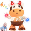 YueYangSport Baby Cow Musical Toys Dancing Walking Baby Cow Toy with Music and LED Lights Dancing Toys Baby Toys 6 to 12 Months 18 Month Toys. 