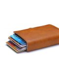 Carbon Fiber Credit Card Holder RFID PU Leather Metal Hasp Wallet Male Purse Minimalist Wolet Gifts for Men Carteiras. 