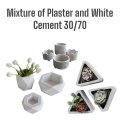 1KG Mixture of White Cement & Plaster of Paris 30/70 | 1KG Mixture of White Cement & Plaster of Paris 30/70 | Premium Quality White Cement & POP Mixture | Strong, Durable for Wall Filling & Construction | Perfect for Plastering, Molding & Repair Work. 