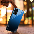 Protect Cover For Samsung Galaxy A33 5G case Gradient Tempered Glass Protector Phone Cases for Samsung Galaxy A33 5G Back Cover. 