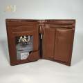 Genuine Leather Wallet for Men Pure Original Cow Leather Trifold Coin Purse Bag Card Holder 17 Pocket Long Wallet for Mens Boys Women Black Brown Coffee. 