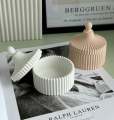 jewellery storage jar with lid, cement decor box, candle jar. 