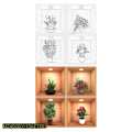 4 Pcs Wall Decor 3D Sticker Removable. 