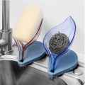 Leaf Shape Soap Box Self Draining Soap Holder Leafology Decorative Drainage Soap Holder Plastic Soap Dish. 