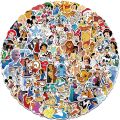 10/50/100pcs Disney Mix Cartoon Micky Princess Stickers Graffiti Decals Laptop Luggage Skateboard Waterproof Sticker Kid Toy. 