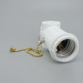 for US America power plug AC to E27 E26 to Light Bulb Adapter Lamp Holder Base Socket Pull Chain Switch Conversion White Black. 