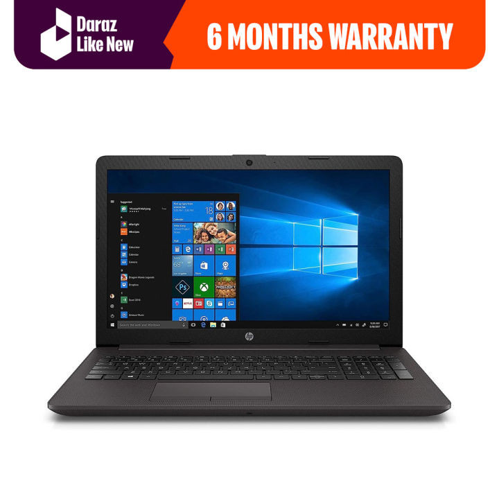 HP 255 G6 15.6" Laptop, AMD A6 Dual-Core Processor , 4GB RAM, 500GB HDD, AMD Radeon R4 Graphics, DVD-RW, HDMI, Bluetooth, HDMI, Webcam, Windows 10 - Daraz Like New Laptops