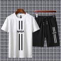 New Arrival 2pc nasa printed summer shorts tracksuit for men and boys. 