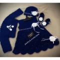 crochet dress for baby/ handmade dress. 
