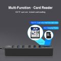 iMice USB HUB 3.0 Multi USB 3.0 HUB Splitter Port 3/6  Multiple USB Hab SD Card Reader High Speed Usb Combo for Computer Laptop（USB3.0 White-3port）. 