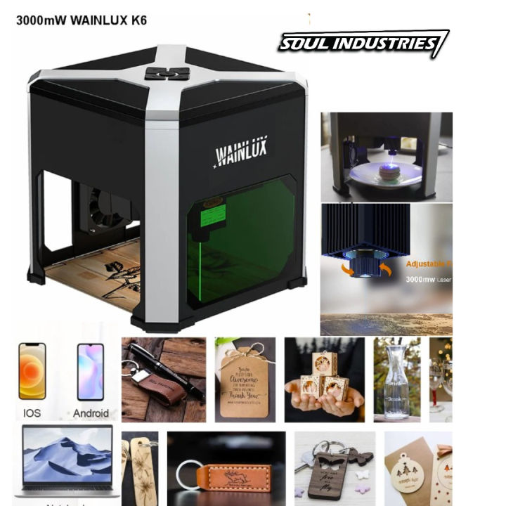 K6 Mini Laser Engraving marking 3000mW Machine