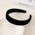 FAITOLAGI Red Headband Vintage Velvet Hairbands Korean Wide Women Hair Band Simple Girls Hair Hoop Trendy Headwear. 