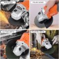 18V Cordless Angle Grinder with 2pcs 5.0Ah Battery, Charger, 125mm, 10000rpm, 3 Cutting Wheels Accessories and Carrying Case, for Cutting and Grinding. 