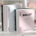 A5 Size Loose-Leaf Notebook Portable Bow Design Multi-Colored Detachable Binder Refillable Spiral Notebook for Students Office. 