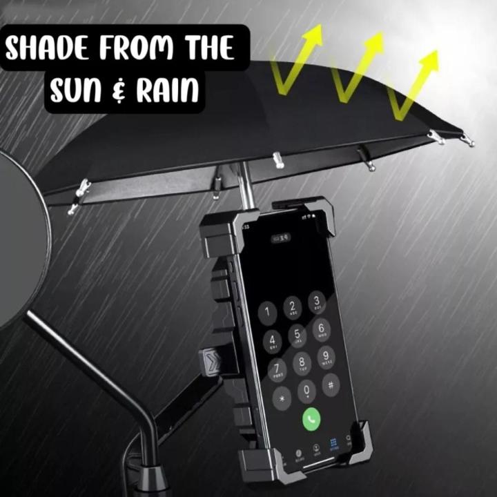 HT510 BRACKET PHONE HOLDER WITH UMBRELLA UNIVERSAL FOR MOTORCYCLE