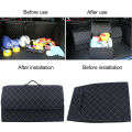 PU Car Organizer 54*30*30cm Multifunctional Waterproof Foldable Leather Emergency Storage Box Car Trunk Accessories Organizer. 