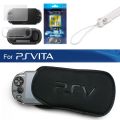 3 in 1 Screen Protector + Soft Bag PSVITA Case Shell Protector for PSV Console Sponge Bag Game PS Vita 1000 2000 Slim Case. 